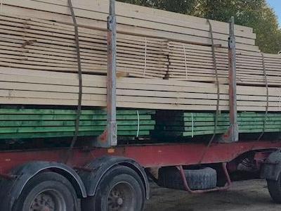 Więźba dachowa transport HDS